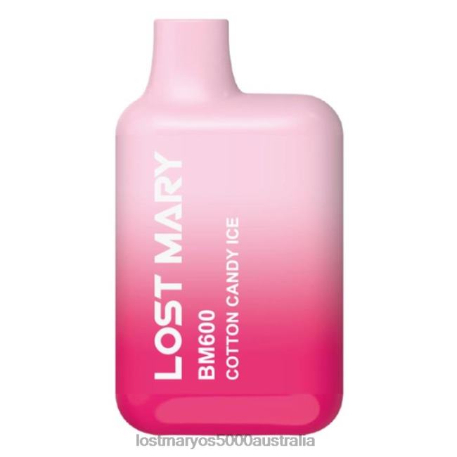 LOST MARY BM600 Disposable Vape Cotton Candy Ice JPDZX148 Lost Mary Flavours Ranked