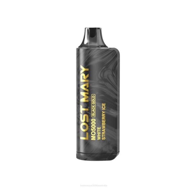 LOST MARY MO5000 Black Gold Disposable 10mL White Strawberry Ice TXB05 Lost Mary Flavours