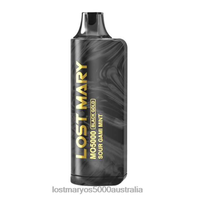 LOST MARY MO5000 Black Gold Edition Sour Gami Mint JPDZX96 Lost Mary Vape Flavors