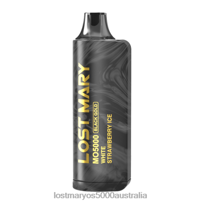 LOST MARY MO5000 Black Gold Edition White Strawberry Ice JPDZX97 Lost Mary Vape Price