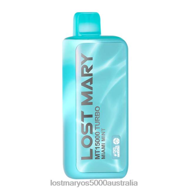 LOST MARY MT15000 Turbo Miami Mint JPDZX113 Lost Mary Vape Sydney