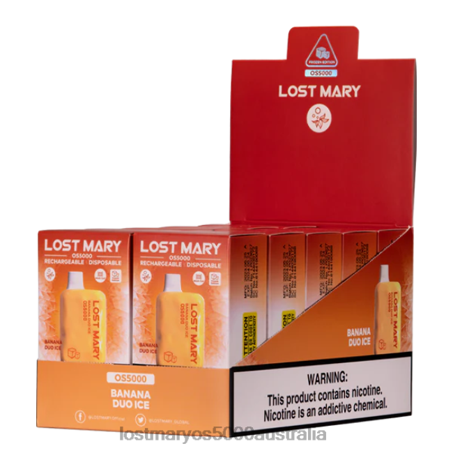 LOST MARY OS5000 Banana Duo Ice JPDZX2 Lost Mary Bm600 Australia