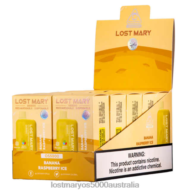 LOST MARY OS5000 Banana Raspberry Ice JPDZX4 Lost Mary Vape Near Me