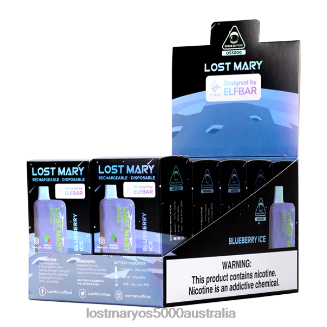LOST MARY OS5000 Blueberry Ice JPDZX16 Lost Mary Vape Flavors