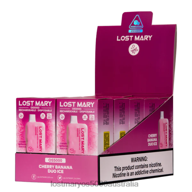 LOST MARY OS5000 Cherry Banana Duo Ice JPDZX20 Lost Mary Wholesale