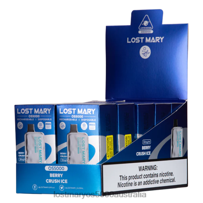 LOST MARY OS5000 Luster Berry Crush Ice JPDZX5 Lost Mary Flavours