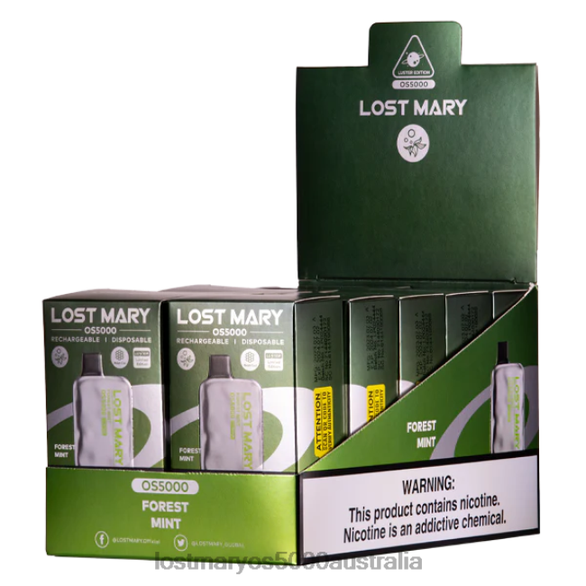 LOST MARY OS5000 Luster Forest Mint JPDZX29 Lost Mary Flavours New