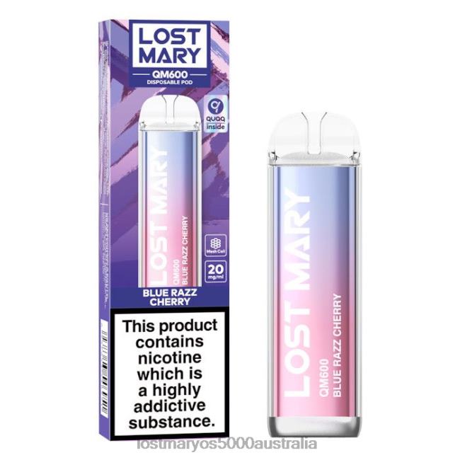 LOST MARY QM600 Disposable Vape Blue Razz Cherry JPDZX156 Lost Mary Vape Flavors