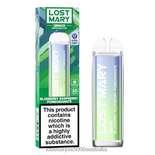 LOST MARY QM600 Disposable Vape Blueberry Raspberry Pomegranate JPDZX159 Lost Mary Flavours New
