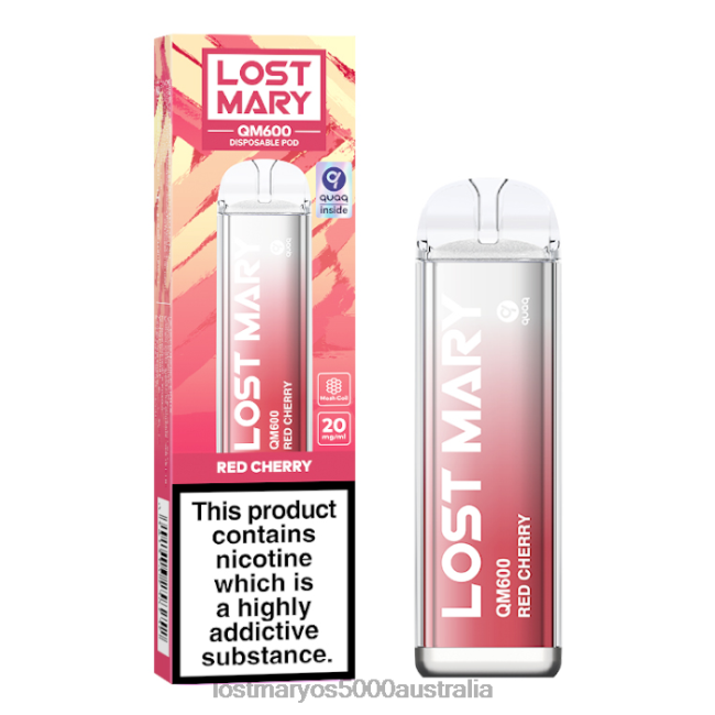 LOST MARY QM600 Disposable Vape Red Cherry JPDZX162 Lost Mary Bm616 Australia