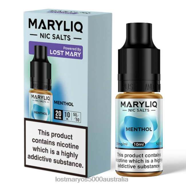 LOST MARY MARYLIQ Nic Salts - 10ml Menthol JPDZX223 Lost Mary Vape Sydney