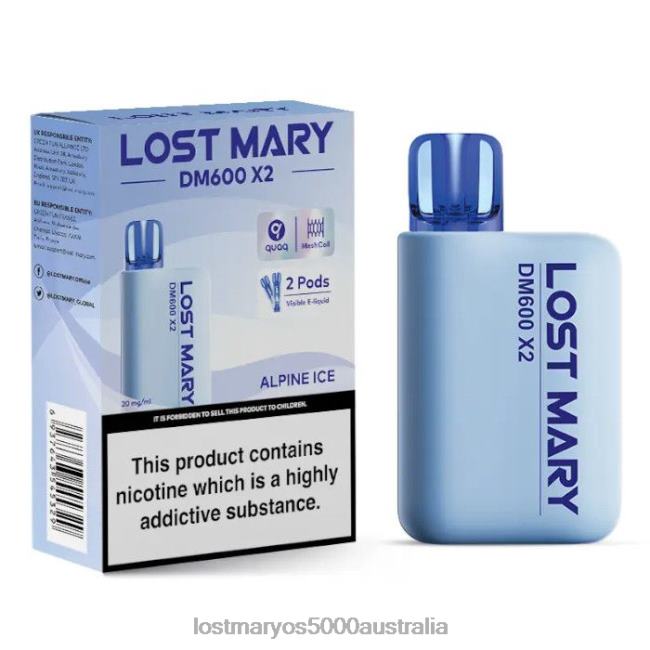 LOST MARY DM600 X2 Disposable Vape Alpine Ice JPDZX186 Lost Mary Vape Flavors